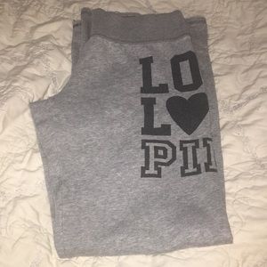 Pink Victoria’s Secret Medium sweat bottom pants